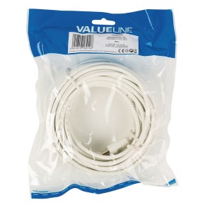 Antenski kabel 10 m, bijeli Value Line VLSP40010W100