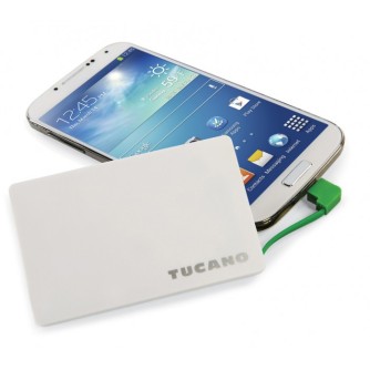Prijenosna baterija za mobitel 1500mAh, bijela, Tucano Tucard