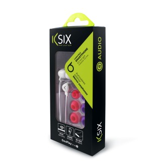 Slušalice sa mikrofonom, stereo, KSIX Go&Play, bijele
