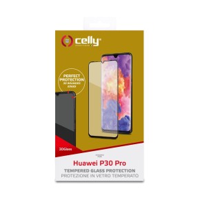 Zaštitno staklo za Huawei P30 Pro, crno, Celly