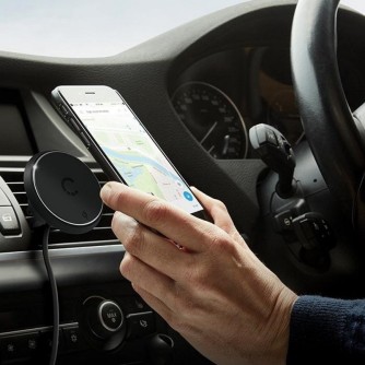 Bežični auto punjač i držač za mobitele Cygnett