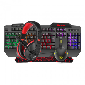 Gaming set tipkovnica, miš, podloga i slušalice MARVO SCORPION CM411, UK/HR layout