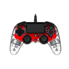 Igraći kontroler gamepad za Playstation 4 PS4 i PC Nacon prozirno-crveni