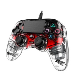 Igraći kontroler gamepad za Playstation 4 PS4 i PC Nacon prozirno-crveni