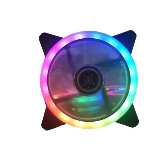 Set ventilatora za kućište NEON, 3x ring RGB LED + kontroler + daljinski upravljač