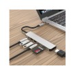 USB-C adapter NEON Multi-Port 4K, USB Type-C na 2x USB 3.0, USB Type-C, Thunderbolt 3, HDMI, card reader