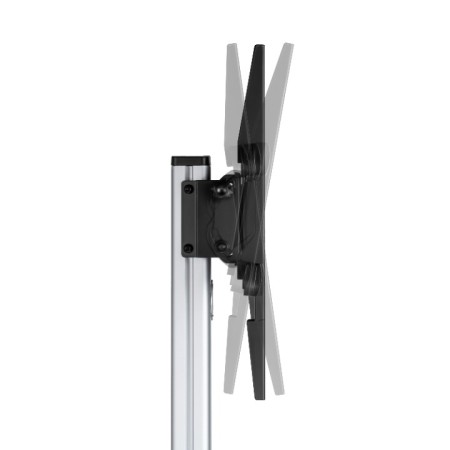 Mobilni podni nosač za TV 37-86 inča s portrait rotacijom, 50 kg, SBOX FS-444
