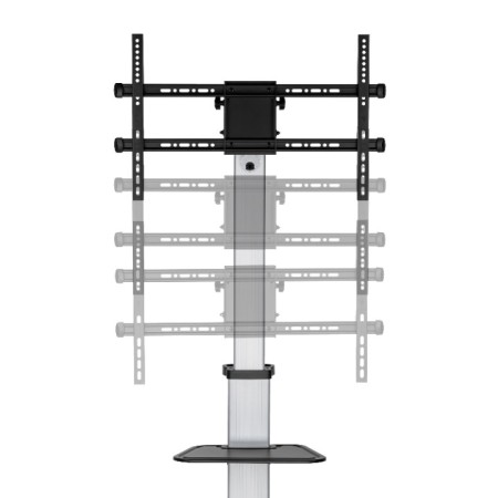 Mobilni podni nosač za TV 37-86 inča s portrait rotacijom, 50 kg, SBOX FS-444