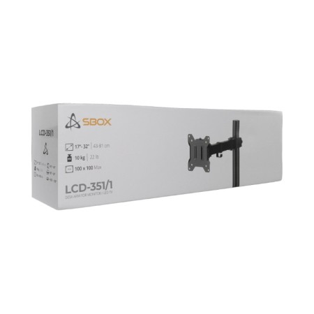Stolni nosač za monitor 17-32 inča, do 10 kg, sa stegom, SBOX LCD-351/1-3