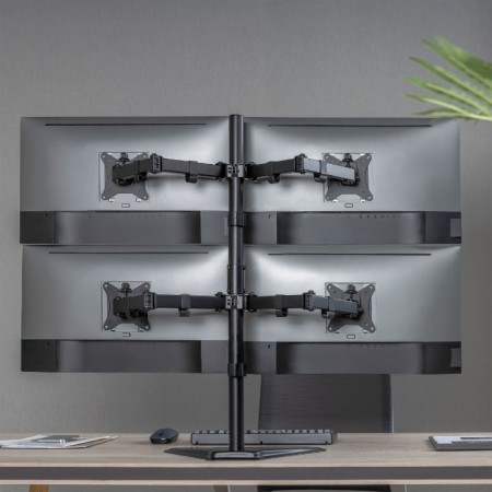 Stolni nosač za 4 monitora od 17" do 32" SBOX LCD-F048-2