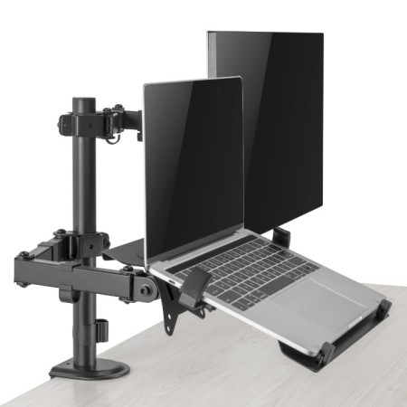Stolni nosač za monitor i laptop 17-32 inča, docking stanica za laptop, SBOX LCD-LM01-2 Stolni nosač za monitor i laptop 17-32 inča, docking stanica za laptop, SBOX LCD-LM01-2