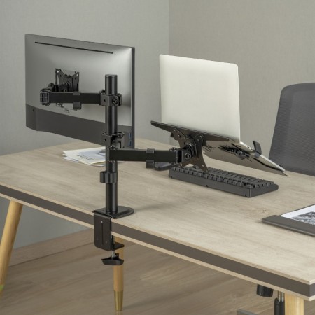 Stolni nosač za monitor i laptop 17-32 inča, docking stanica za laptop, SBOX LCD-LM01-2 Stolni nosač za monitor i laptop 17-32 inča, docking stanica za laptop, SBOX LCD-LM01-2
