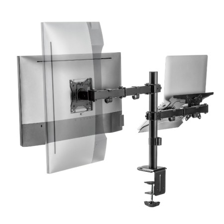 Stolni nosač za monitor i laptop 17-32 inča, docking stanica za laptop, SBOX LCD-LM01-2 Stolni nosač za monitor i laptop 17-32 inča, docking stanica za laptop, SBOX LCD-LM01-2