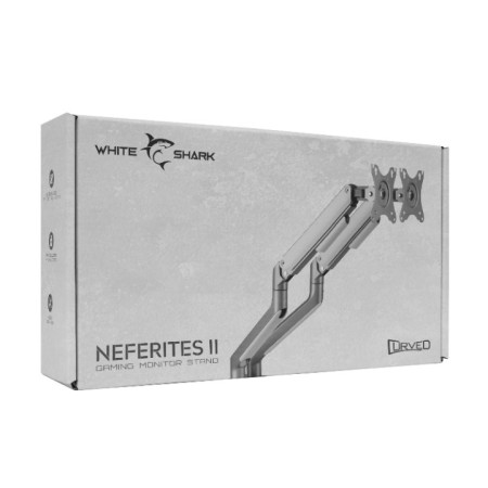Stolni nosač za 2 monitora 17-32 inča s plinskom oprugom, White Shark GMS-3208 Neferites II Stolni nosač za 2 monitora 17-32 inča s plinskom oprugom, White Shark GMS-3208 Neferites II