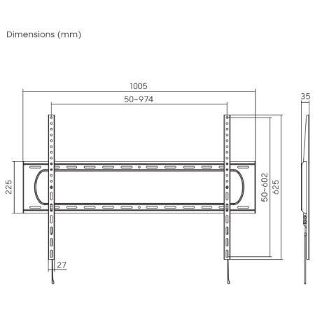 Zidni nosač za TV od 60" do 120" SBOX PLB-7369F