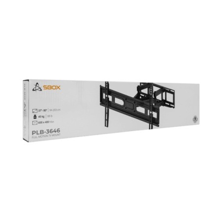Zglobni zidni nosač za TV 37-80 inča, pun pokret, nosivost 40 kg, SBOX PLB-3646-2