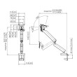 Vogels MOMO 4138B monitor arm 17"-43", 10 kg crni, Motion+