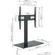 Vogels MS 3085 stolni stalak za TV 32"-65", 25 kg, rotacija Vogels MS 3085 stolni stalak za TV 32"-65", 25 kg, rotacija