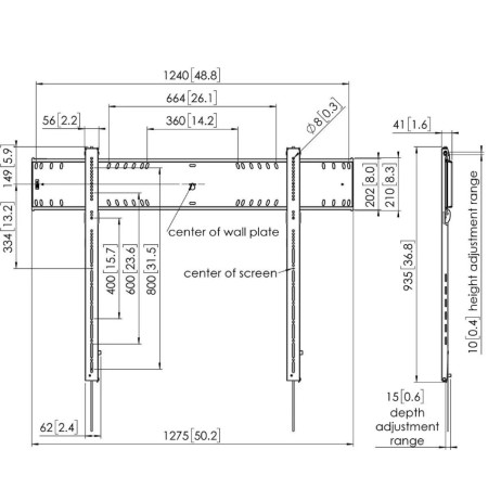 Vogels PFW 6900 fiksni nosač TV 80"-120", 160 kg, TÜV-5 Vogels PFW 6900 fiksni nosač TV 80"-120", 160 kg, TÜV-5