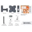 Vogels TVM 1223 nagibno-okretni nosač TV 19"-43", 15 kg, 120° Vogels TVM 1223 nagibno-okretni nosač TV 19"-43", 15 kg, 120°