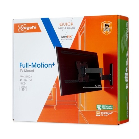 Vogels TVM 1243 full-motion+ nosač TV 19"-43", 15 kg, 180° Vogels TVM 1243 full-motion+ nosač TV 19"-43", 15 kg, 180°