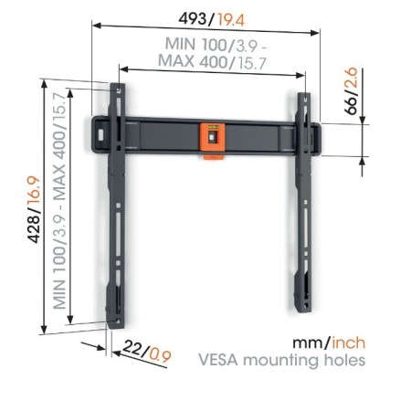 Vogels TVM 1403 fiksni zidni nosač za TV 32"-77", 50 kg Vogels TVM 1403 fiksni zidni nosač za TV 32"-77", 50 kg