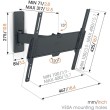 Vogels TVM 1423 nagibno-okretni nosač TV 32"-65", 25 kg, 120°