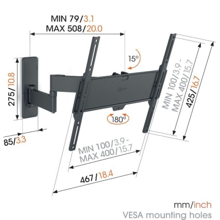 Vogels TVM 1443 full-motion+ nosač TV 32"-65", 25 kg, 180° Vogels TVM 1443 full-motion+ nosač TV 32"-65", 25 kg, 180°