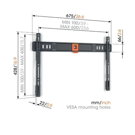 Vogels TVM 1603 fiksni zidni nosač za TV 40"-100", 75 kg Vogels TVM 1603 fiksni zidni nosač za TV 40"-100", 75 kg
