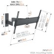 Vogels TVM 1643 full-motion+ nosač TV 40"-77", 35 kg, 180°