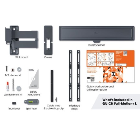 Vogels TVM 1643 full-motion+ nosač TV 40"-77", 35 kg, 180°