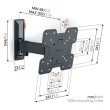 Vogels TVM 3223 nagibno-okretni nosač TV 19"-43", 15 kg, 120° Vogels TVM 3223 nagibno-okretni nosač TV 19"-43", 15 kg, 120°