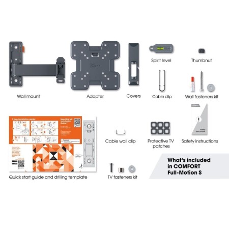 Vogels TVM 3223 nagibno-okretni nosač TV 19"-43", 15 kg, 120° Vogels TVM 3223 nagibno-okretni nosač TV 19"-43", 15 kg, 120°