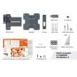Vogels TVM 3243 full-motion+ nosač TV 19"-43", 15 kg, 180° Vogels TVM 3243 full-motion+ nosač TV 19"-43", 15 kg, 180°
