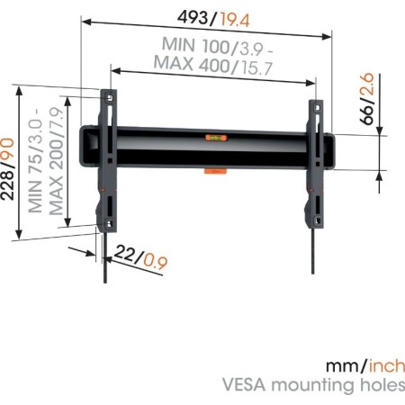 Vogels TVM 3405SP fiksni nosač za OLED TV 32"-77", 50 kg, short