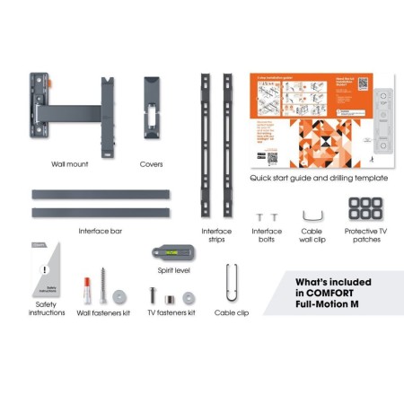 Vogels TVM 3423 nagibno-okretni nosač TV 32"-65", 25 kg, 120° Vogels TVM 3423 nagibno-okretni nosač TV 32"-65", 25 kg, 120°