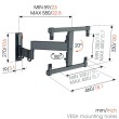 Vogels TVM 3463 full-motion+ OLED nosač TV 32"-65", 25 kg, 180°