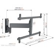 Vogels TVM 3663 full-motion+ OLED nosač TV 40"-77", 35 kg, 180°