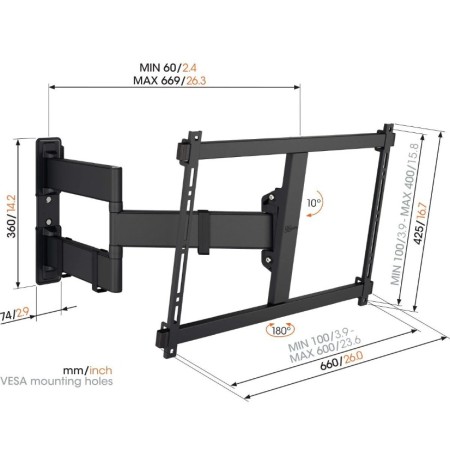 Vogels TVM 3843 full-motion+ XL nosač TV 55"-100", 55 kg, 180° Vogels TVM 3843 full-motion+ XL nosač TV 55"-100", 55 kg, 180°