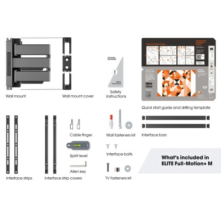 Vogels TVM 5445WH ELITE full-motion+ TV 32"-65", 35 kg, bijeli Vogels TVM 5445WH ELITE full-motion+ TV 32"-65", 35 kg, bijeli