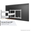 Vogels TVM 5645WH ELITE full-motion+ TV 40"-77", 45 kg, bijeli