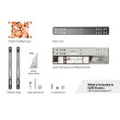 Vogels TVM 5705 ELITE fiksni nosač XL TV 40"-110", 100 kg, 1.3 cm