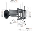 Vogels TVM 7655 SIGNATURE DesignMount TV 40"-77", 35 kg, crni