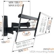 Vogels WALL 3450 full-motion nosač XL TV 55"-100", 55 kg, 120°