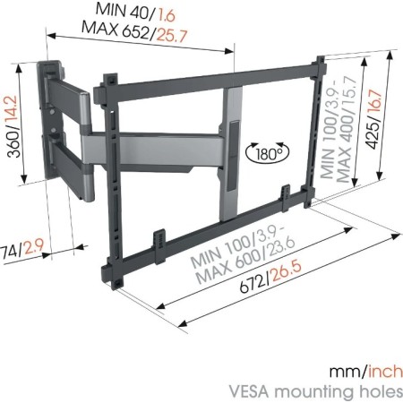 Vogels TVM 5645 ELITE Full-Motion+ zidni nosač TV 40"-77", 45 kg Vogels TVM 5645 ELITE Full-Motion+ zidni nosač TV 40"-77", 45 kg