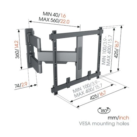 Vogels TVM 5445 ELITE full-motion nosač TV 32"-65", 35 kg Vogels TVM 5445 ELITE full-motion nosač TV 32"-65", 35 kg