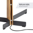 Vogels TVS 3695 podni stalak TV 40"-77", 50 kg, hrast/bijela Vogels TVS 3695 podni stalak TV 40"-77", 50 kg, hrast/bijela