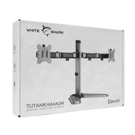 Stolni nosač za 2 monitora 17-32 inča s oprugom, gaming stil, White Shark GMS-3206 Tutankhamun Stolni nosač za 2 monitora 17-32 inča s oprugom, gaming stil, White Shark GMS-3206 Tutankhamun