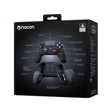 Nacon Revolution Pro Controller 3 žičani kontroler za PS4 i PC, crni Nacon Revolution Pro Controller 3 žičani kontroler za PS4 i PC, crni
