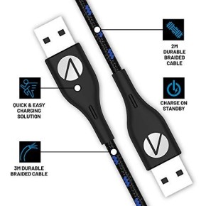 Stealth C20-V magnetski kabel za punjenje PS5 kontrolera, 2 x 3 m